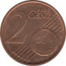 Монета. Германия. 2 цента 2012 год. (F). рев.