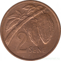 Монета. Самоа. 2 сене 1987 год.