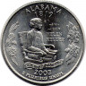 Монета. США. 25 центов 2003 год. Штат № 22 Алабама.