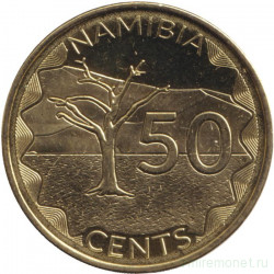 Монета. Намибия. 50 центов 2025 год.