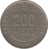 Монета. Колумбия. 200 песо 2011 год. ав.