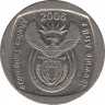 Монета. Южно-Африканская республика (ЮАР). 1 ранд 2006 год. ав.