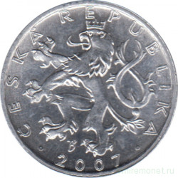 Монета. Чехия. 50 геллеров 2007 год.