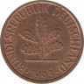 Монета. ФРГ. 1 пфенниг 1993 год. Монетный двор - Карлсруэ (G). ав.