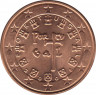 Монета. Португалия. 5 центов 2008 год. ав.
