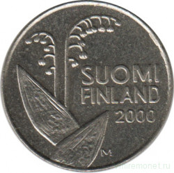 Монета. Финляндия. 10 пенни 2000 год.