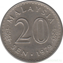 Монета. Малайзия. 20 сен 1979 год.