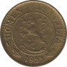 Аверс. Монета. Финляндия. 10 марок 1953 год.
