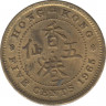 Монета. Гонконг. 5 центов 1965 год. ав.