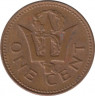 Монета. Барбадос. 1 цент 1981 год. рев.