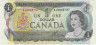 Банкнота. Канада. 1 доллар 1973 год. Тип 85а (1). ав.