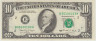 Банкнота. США. 10 долларов 1990 год. B. Тип 486. ав.