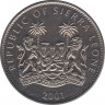 Монета. Сьерра-Леоне. 1 доллар 2001 год. Большие кошки. Чёрная пантера. рев.