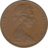 Монета. Австралия. 2 цента 1972 год. ав.