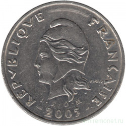 Монета. Французская Полинезия. 50 франков 2005 год.