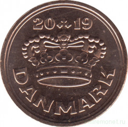 Монета. Дания. 50 эре 2019 год.
