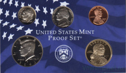 Монета. США. Годовой набор 2002 год. Монетный двор S.