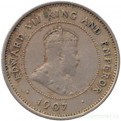 Монета. Ямайка. 1 фартинг 1907 год.