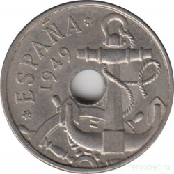 Монета. Испания. 50 сентимо 1962 (1949) год.