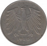 Монета. ФРГ. 5 марок 1980 год. Монетный двор - Гамбург (J).