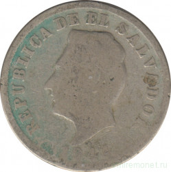Монета. Сальвадор. 5 сентаво 1944 год.