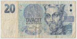 Банкнота. Чехия. 20 крон 1994 год. Тип 10а.
