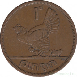 Монета. Ирландия. 1 пенни 1946 год.