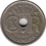  Монета. Дания. 10 эре 1925 год. ав.
