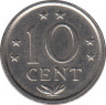 Монета. Нидерландские Антильские острова. 10 центов 1982 год. рев.