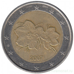 Монета. Финляндия. 2 евро 2007 год.