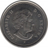 Монета. Канада. 25 центов 2004 год. (P) рев.