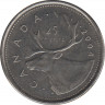 Монета. Канада. 25 центов 2004 год. (P) ав.