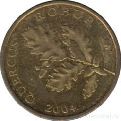 Монета. Хорватия. 5 лип 2004 год.