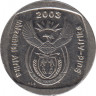 Монета. Южно-Африканская республика (ЮАР). 1 ранд 2003 год. ав.