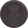 Монета. Дания. 5 эре 1904 год. ав.