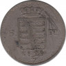 Монета. Саксен-Мейнинген (Германский союз). 6 крейцеров 1829 год. ав.