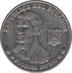Монета. Эквадор. 10 сентаво 2000 год.