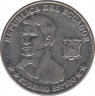 Монета. Эквадор. 10 сентаво 2000 год. ав.