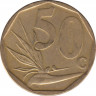 Монета. Южно-Африканская республика (ЮАР). 50 центов 2014 год. рев.