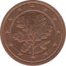Монета. Германия. 2 цента 2011 год. (F). ав.