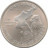 Монета. США. 1 доллар 1991 год (D). 38 лет Корейской войне.