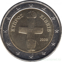 Монеты. Кипр. Набор евро 8 монет 2009 год. 1, 2, 5, 10, 20, 50 центов, 1, 2 евро.
