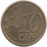 Монета. Испания. 10 центов 2023 год.