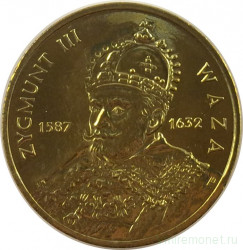 Монета. Польша. 2 злотых 1998 год. Сигизмунд III Ваза.