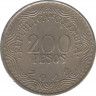 Монета. Колумбия. 200 песо 2012 год. Новый тип. ав.