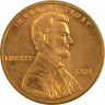 Монета. США. 1 цент 2004 год. ав