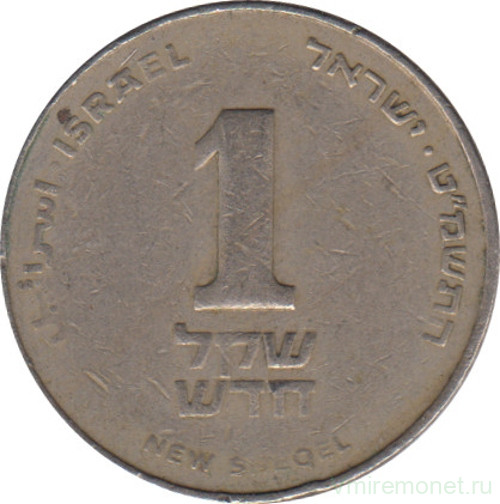 Монета. Израиль. 1 новый шекель 1989 (5749) год.