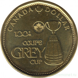 Монета. Канада. 1 доллар 2012 год. Сотый Кубок Грея.