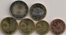 Аверс.Монеты. Андорра. Набор евро. 2014 год. 5, 10, 20, 50 центов, 1, 2 евро.