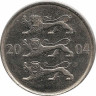 Монета. Эстония. 20 сенти 2004 год. ав